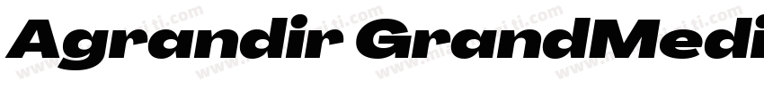Agrandir GrandMediumItalic字体转换